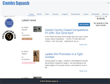 Tablet Screenshot of cambs-squash.co.uk